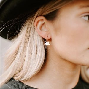 Kittenish “Galaxy Star Hoop Earrings”